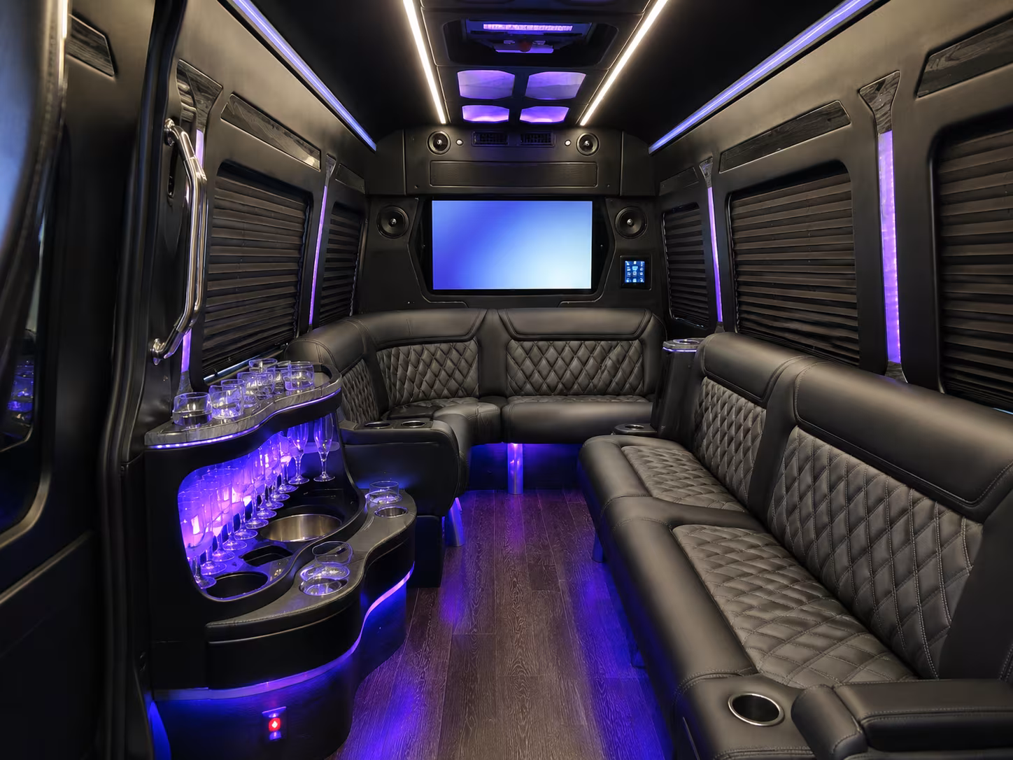 bus rentals for music festival weekends near irvington