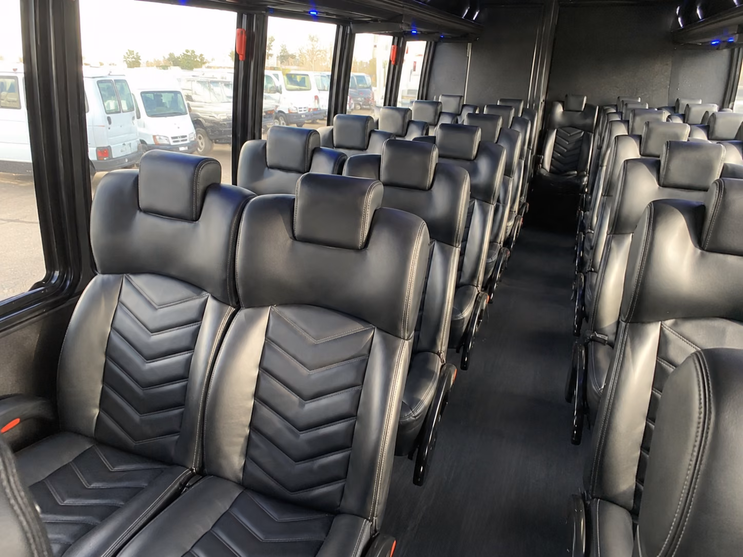irvington 15 passenger minibus inside