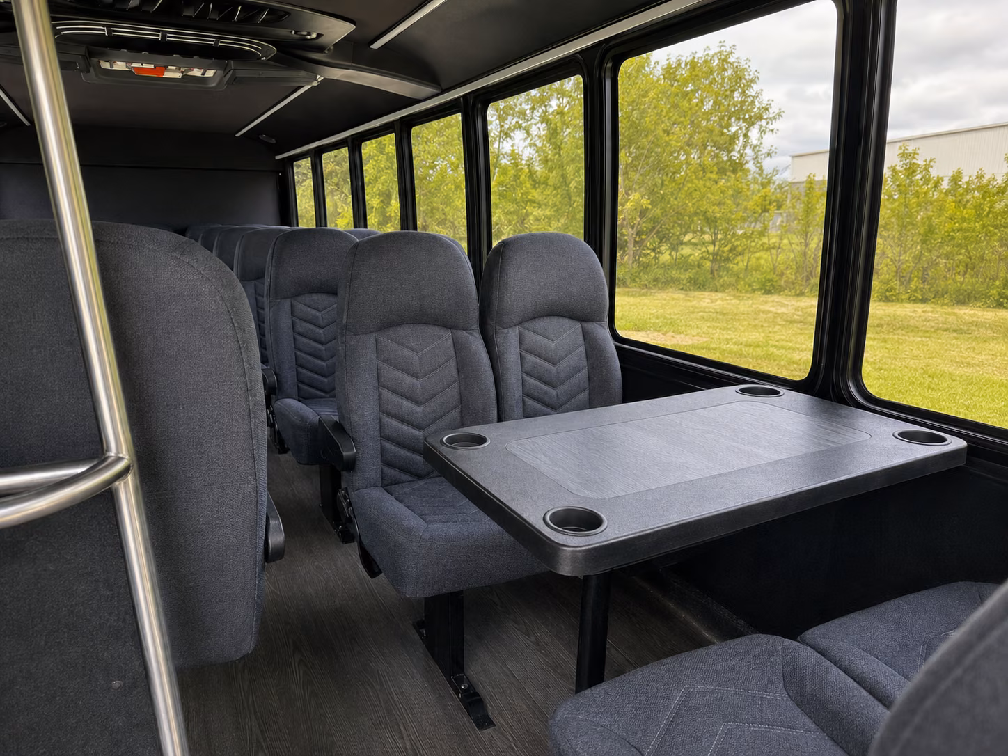 irvington 18 passenger minibus inside