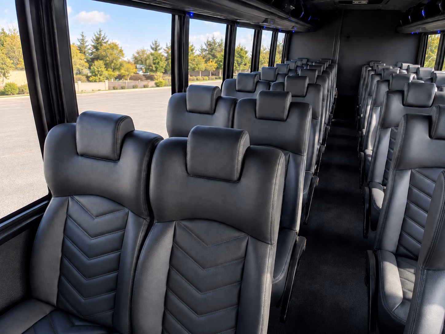 irvington 18 passenger minibus interior
