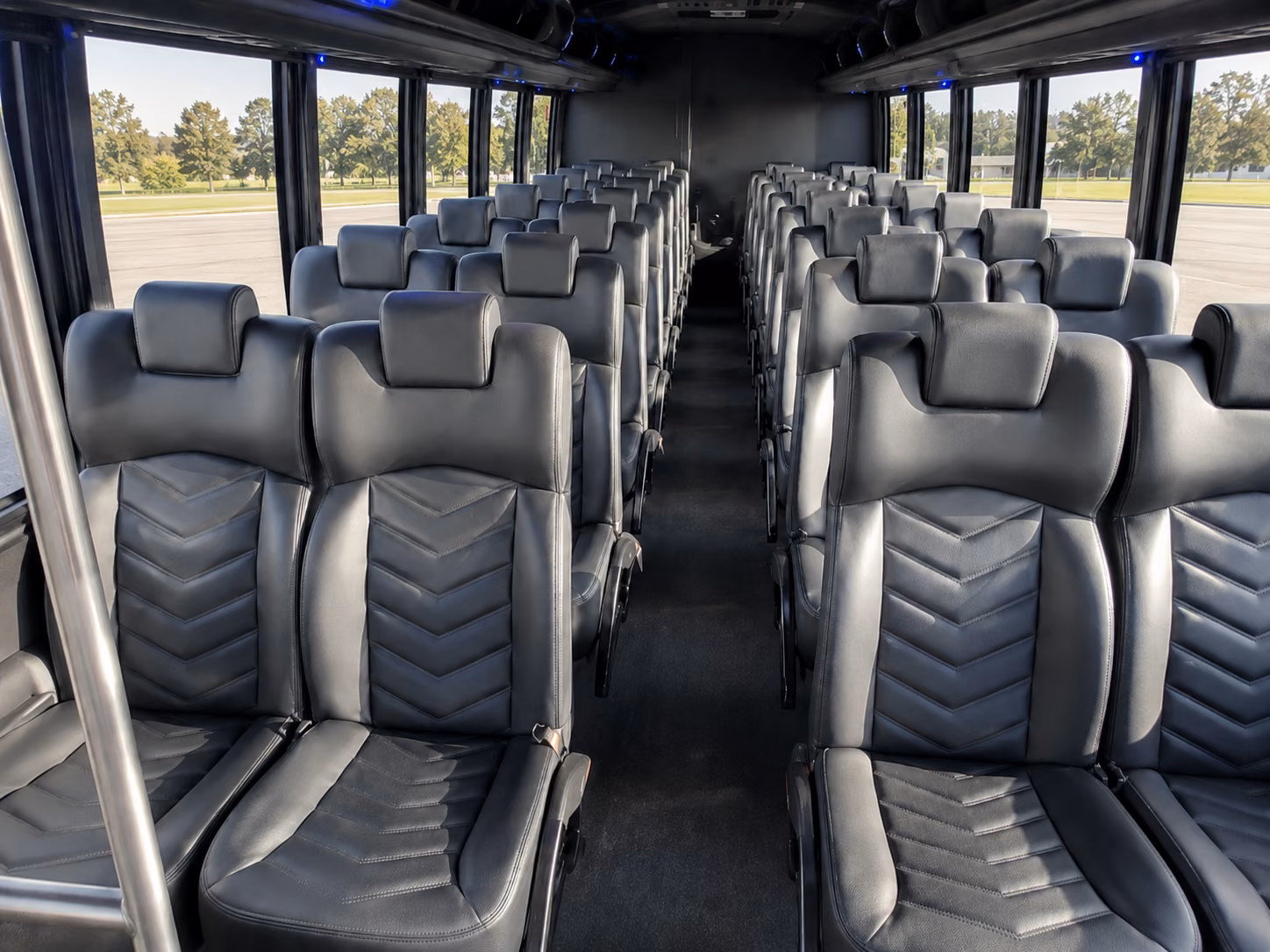irvington 20 passenger minibus inside