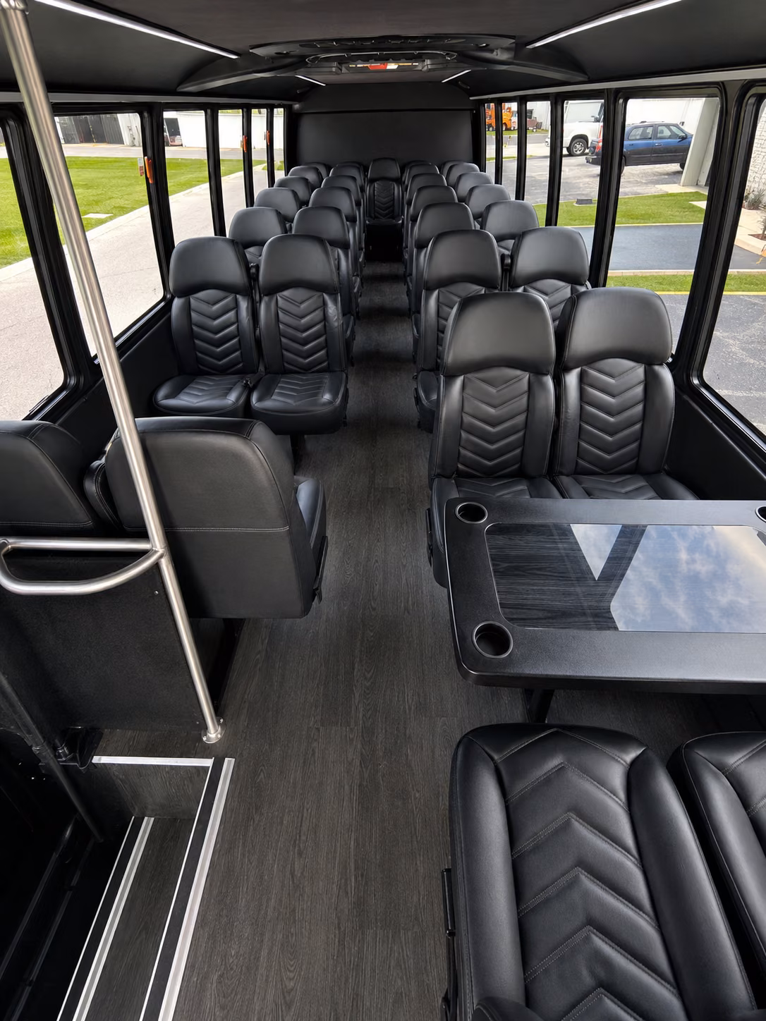 irvington 20 passenger minibus interior