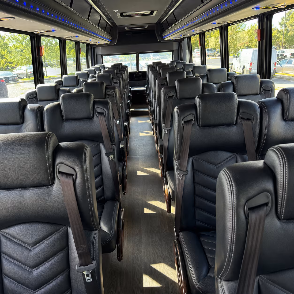 irvington 25 passenger minibus inside