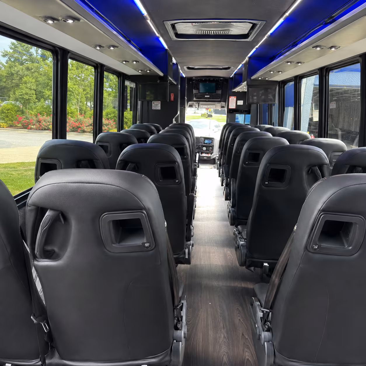 irvington 25 passenger minibus interior
