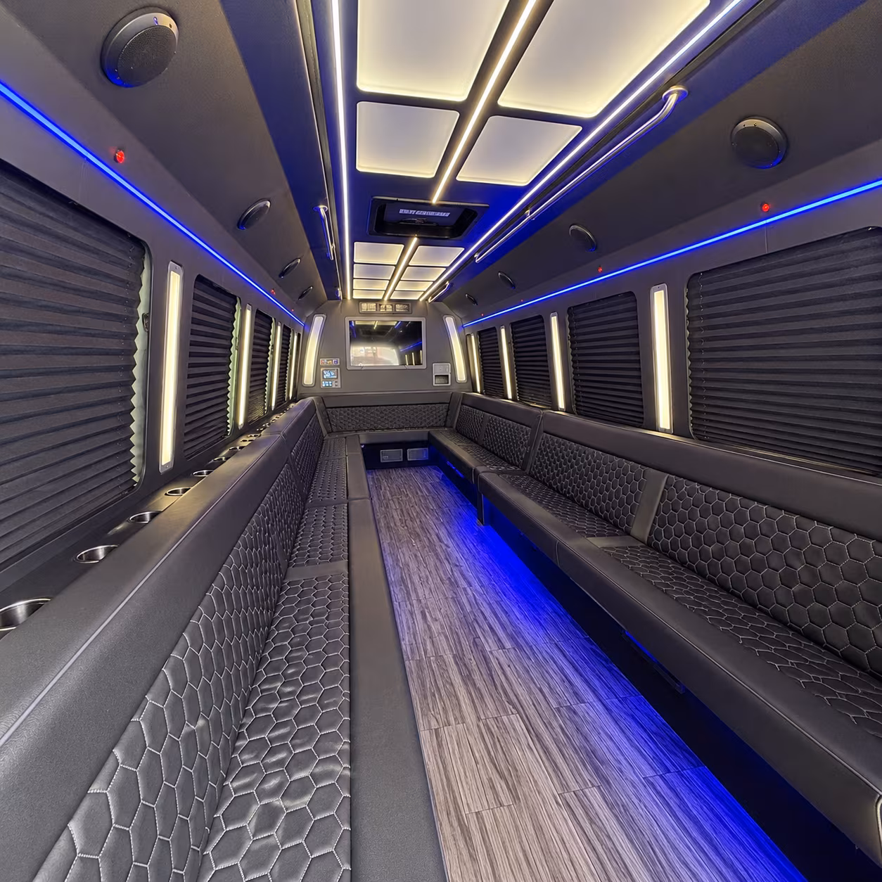 irvington 30 passenger party bus interior