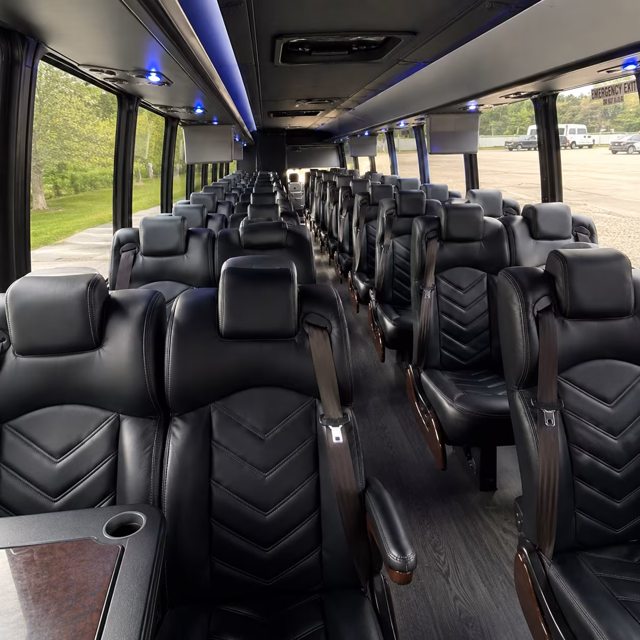 irvington 35 passenger minibus inside