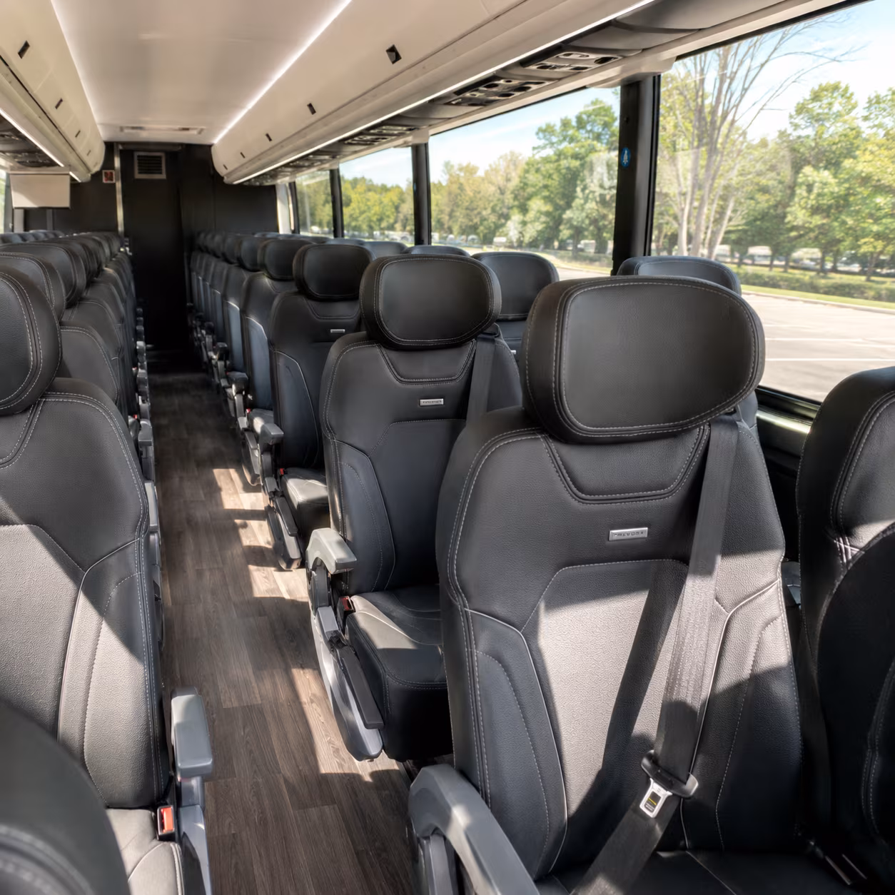 irvington corporate event transportation onboard seating